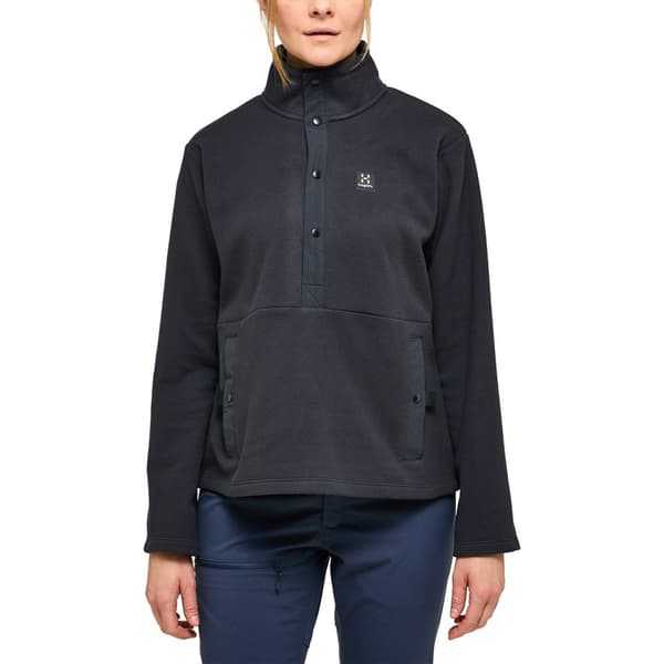 Haglofs Mora Mid Kokovetoketjullinen Collegepaita Musta XS Nainen