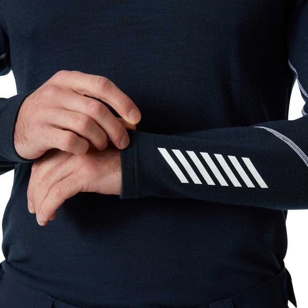 Helly Hansen Lifa Merino Midweight T-shirt Med Lång ärm Blå M Man