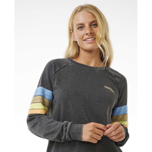 Rip Curl High Tide Surf Raglan Collegepaita Harmaa S Nainen