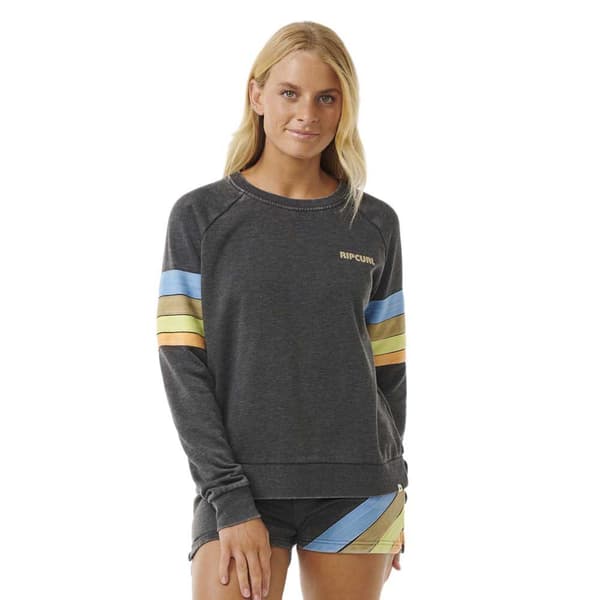 Rip Curl High Tide Surf Raglan Collegepaita Harmaa S Nainen