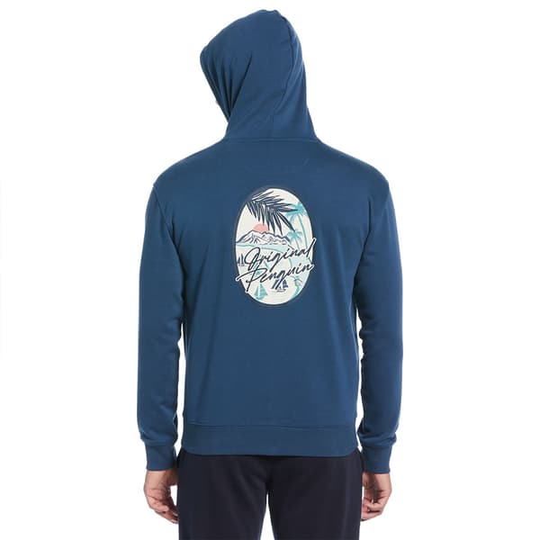 Original Penguin Organic Hd Wish You Were Here Hættetrøje Blå M Mand