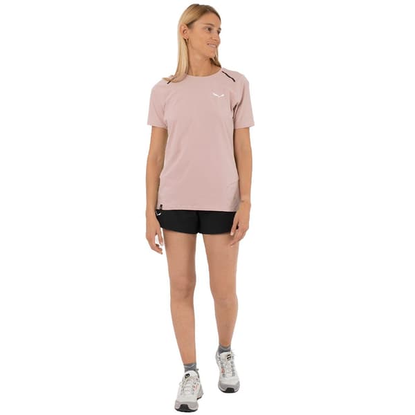 Salewa Pedroc Dry Hyb T-shirt Med Korta ärmar Beige S Kvinna