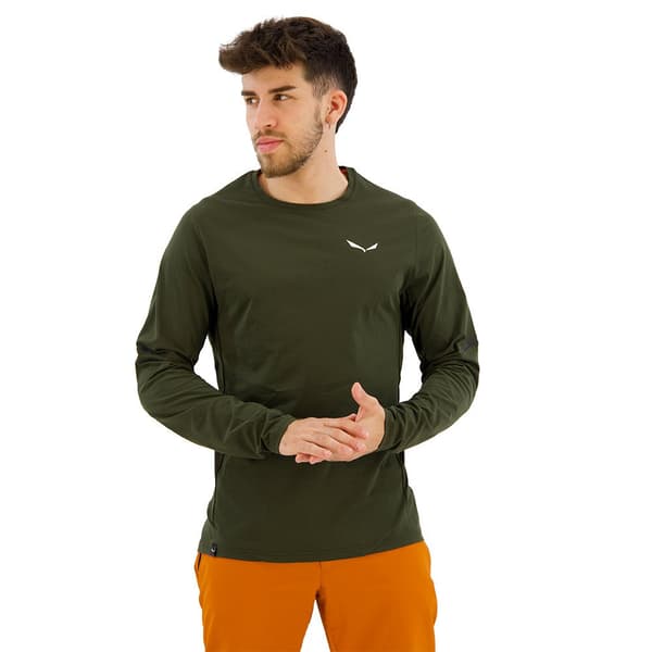 Salewa Pedroc Dry T-shirt Med Lång ärm Grönt S Man