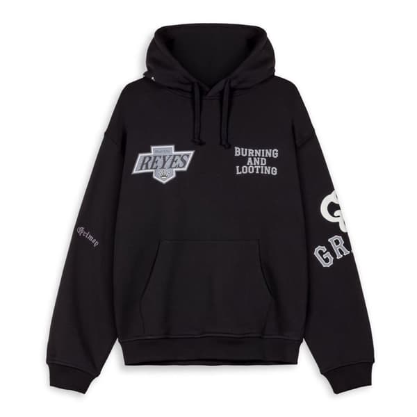 Grimey Causing Panic Vintage Huppari Musta XL Mies