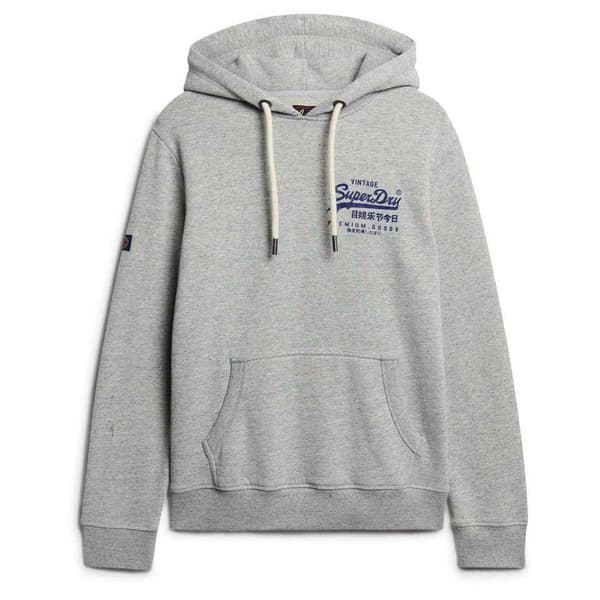 Superdry Classic Vl Graphic Huvtröja Grå L Man
