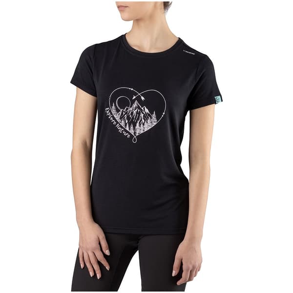 Viking Lenta Bamboo Light T-shirt Med Korta ärmar Svart XL Kvinna