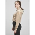 Miniatyrbillede 2 af 7: Urban Classics Cropped Velvet Oversized Big Hættetrøje Beige 2XL Kvinde