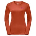 Miniatyrbillede 2 af 2: Jack Wolfskin Sky Thermal T-shirt Med Lange ærmer Orange S Kvinde
