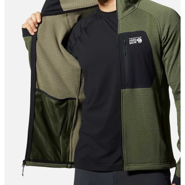 Mountain Hardwear Polartec® Power Grid™ Sweatshirt Med Lynlås Grøn S Mand