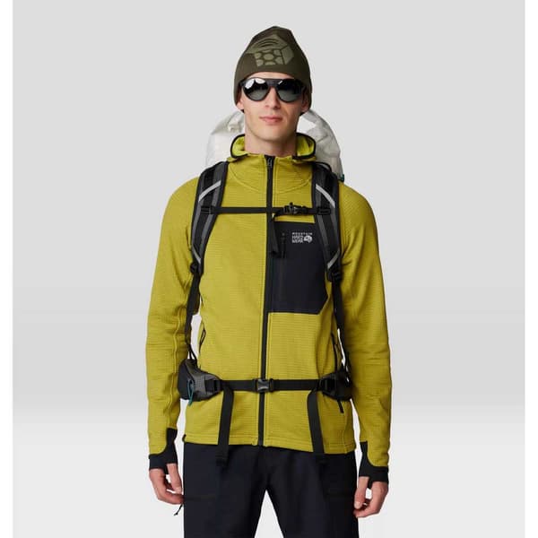 Mountain Hardwear Polartec® Power Grid™ Sweatshirt Med Lynlås Gul S Mand