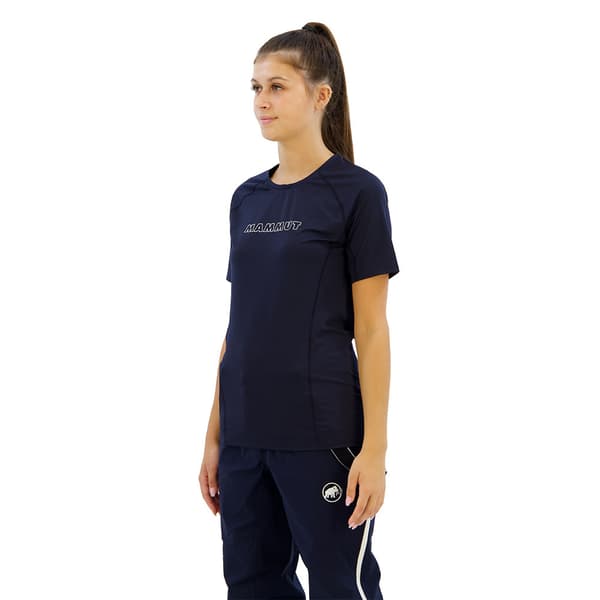 Mammut Selun Fl Logo T-shirt Med Korta ärmar Blå XS Kvinna