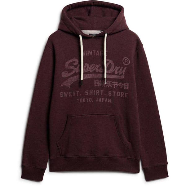 Superdry Classic Vl Graphic Huvtröja Röd L Man
