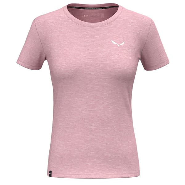Salewa Eagle Minilogo Am T-shirt Rosa L Kvinde