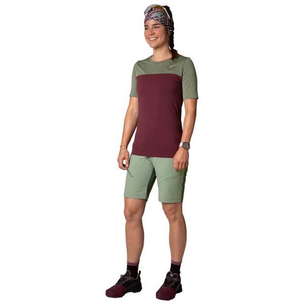Dynafit Traverse S-tech T-shirt Med Korta ärmar Röd M-L Kvinna