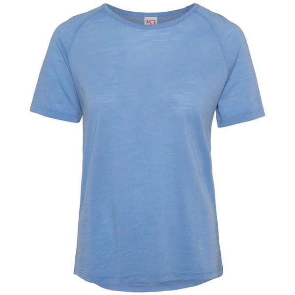 Kari Traa Sanne Wool T-shirt Med Korta ärmar Blå M Kvinna