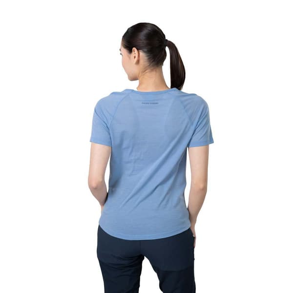 Kari Traa Sanne Wool T-shirt Med Korta ärmar Blå M Kvinna