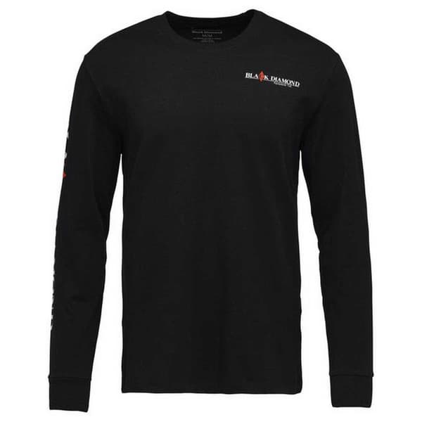 Black Diamond Heritage Wordmark Pitkähihainen T-paita Musta M Mies