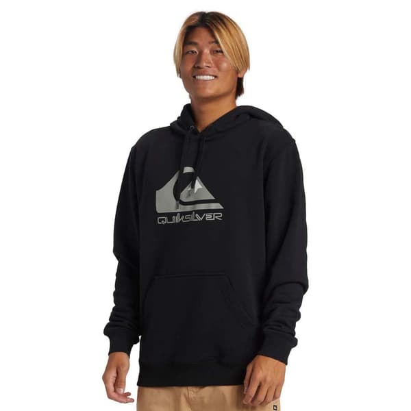 Quiksilver Big Logo Tröja Med Huva Svart S Man
