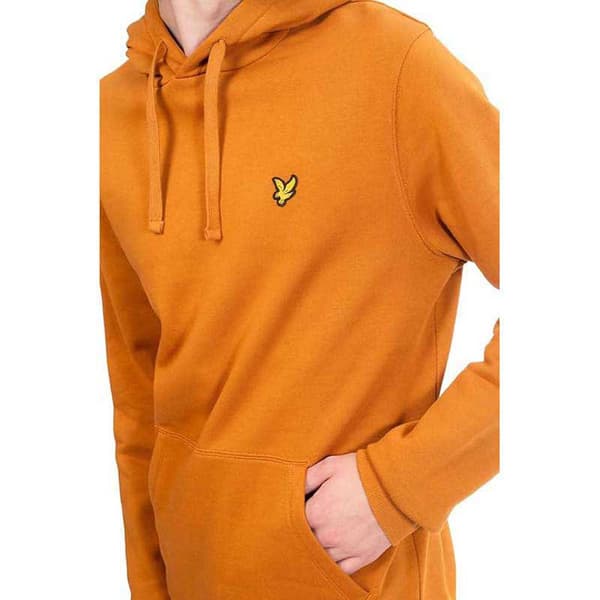 Lyle & Scott Brushback Huvtröja Orange M Man