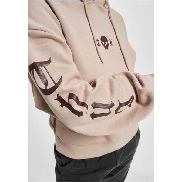 Thug Life Caution Tröja Med Huva Beige 5XL Kvinna