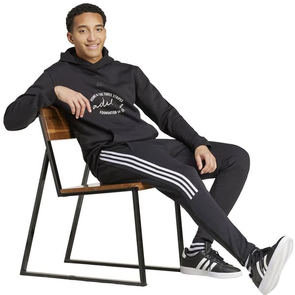 Adidas Brand Love Fleece Tröja Med Huva Svart L / Regular Man