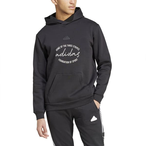 Adidas Brand Love Fleece Tröja Med Huva Svart L / Regular Man