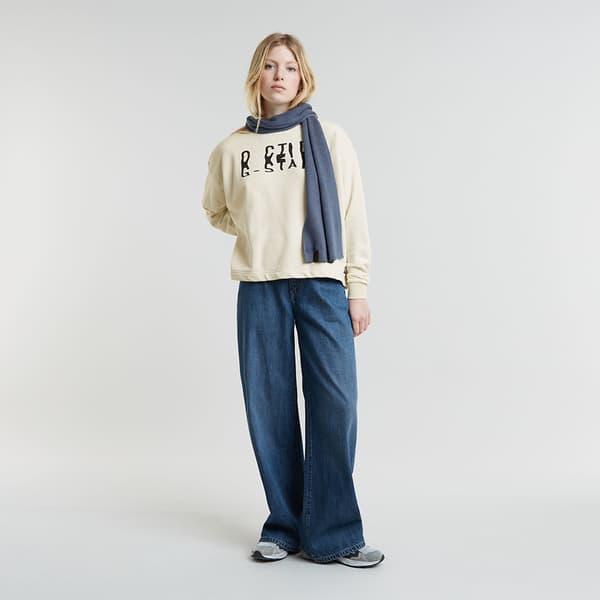 G-star Chroma Gr Loose Sweatshirt Beige XS Kvinde