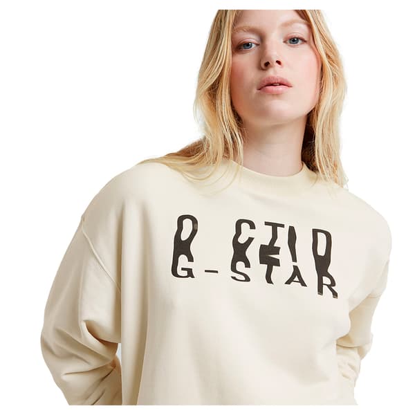 G-star Chroma Gr Loose Sweatshirt Beige XS Kvinde