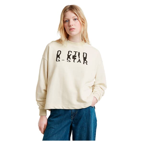 G-star Chroma Gr Loose Sweatshirt Beige XS Kvinde