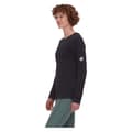 Miniatyrbild 6 av 7: Mammut Tree Wool Fl T-shirt Med Lång ärm Svart M Kvinna