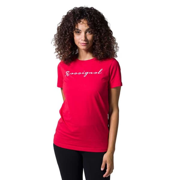 Rossignol Logo Rossi T-shirt Med Korte ærmer Rød L Kvinde