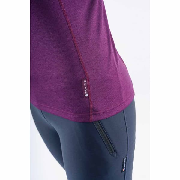 Montane Dart Zip T-shirt Med Korte ærmer Lilla 34 Kvinde