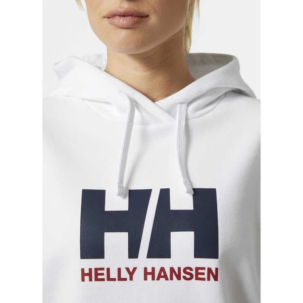 Helly Hansen Logo 2.0 Tröja Med Huva Vit M Kvinna