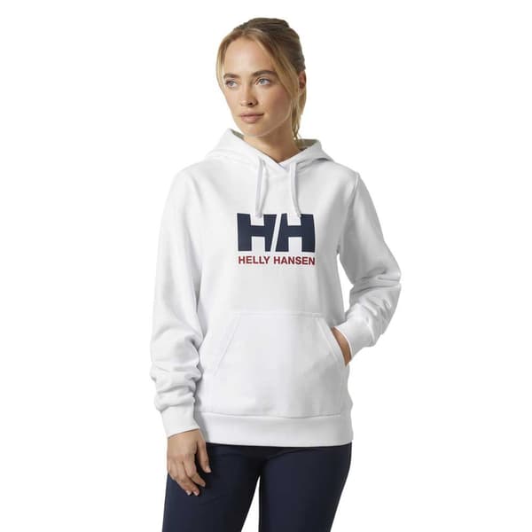 Helly Hansen Logo 2.0 Tröja Med Huva Vit M Kvinna