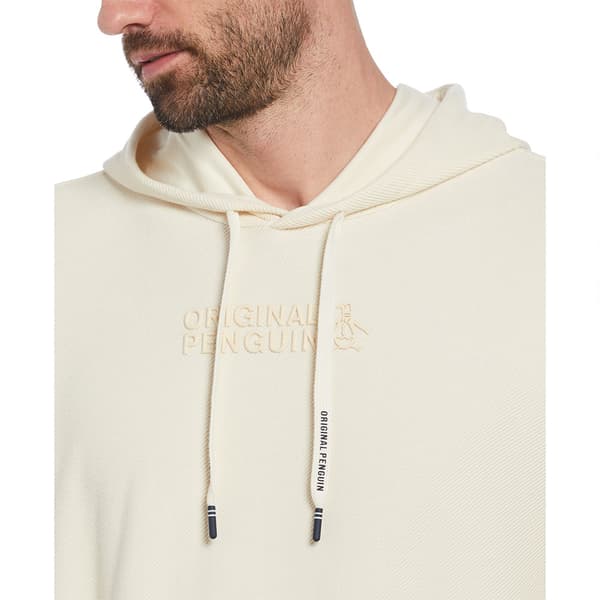 Original Penguin Knit Twill Graphic Huvtröja Beige M Man
