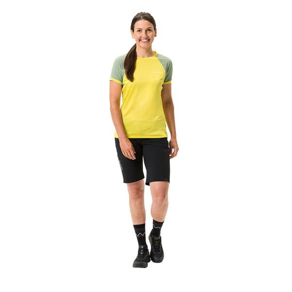Vaude Scopi Iii T-shirt Med Korta ärmar Gul 36 Kvinna