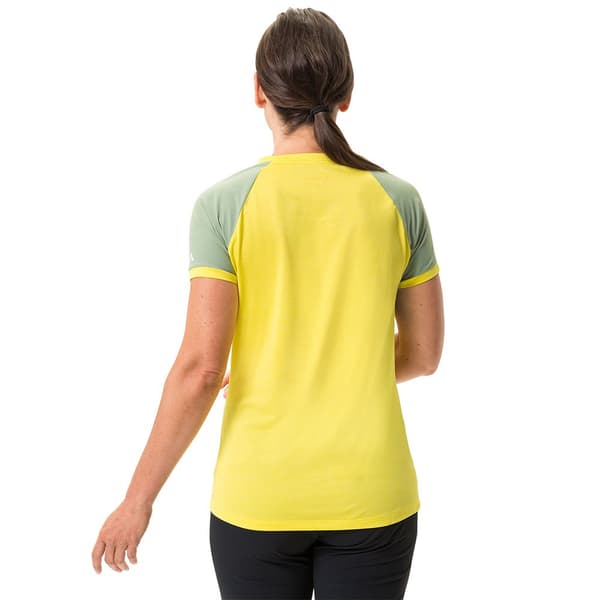 Vaude Scopi Iii T-shirt Med Korta ärmar Gul 36 Kvinna