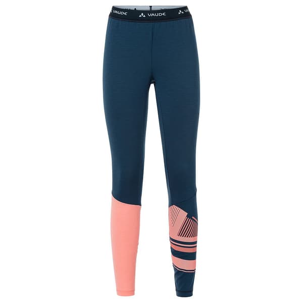 Vaude Monviso Wool Leggings Blå 34 Kvinde