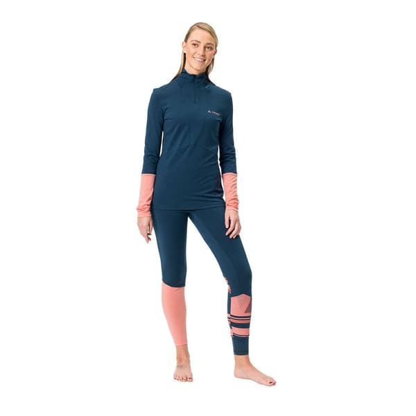 Vaude Monviso Wool Leggings Blå 34 Kvinde