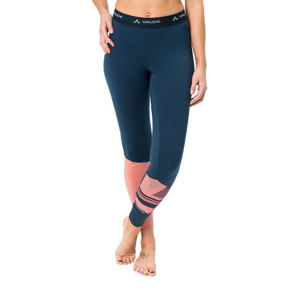 Vaude Monviso Wool Leggings Blå 34 Kvinde