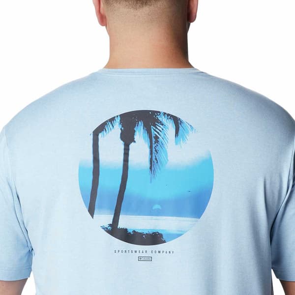 Columbia Tech Trail™ Graphic T-shirt Med Korta ärmar Blå S Man