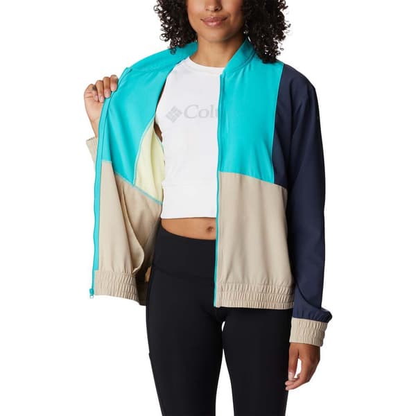 Columbia Hike™ Sweatshirt Med Lynlås Beige,Blå XL Kvinde