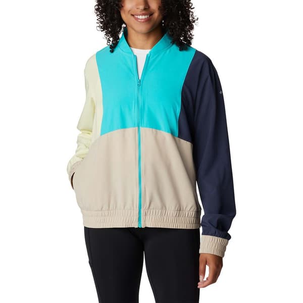 Columbia Hike™ Sweatshirt Med Lynlås Beige,Blå XL Kvinde