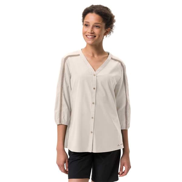 Vaude Skomer Ii T-shirt Med 3/4 ärm Beige 38 Kvinna