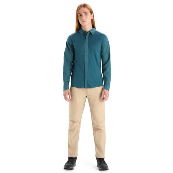 Icebreaker Hike T-shirt Med Lange ærmer Grøn L Mand