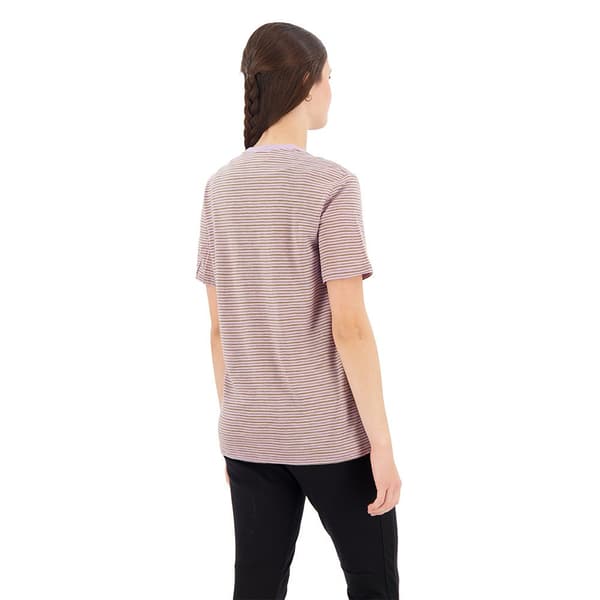 Icebreaker Merino Linen Stripe Lyhythihainen T-paita Violetti XS Nainen