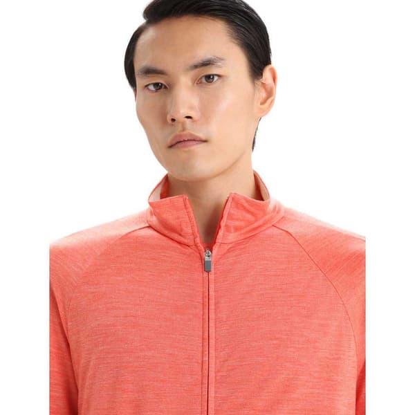 Icebreaker Zone Knit Zip Sweatshirt Orange L Mand