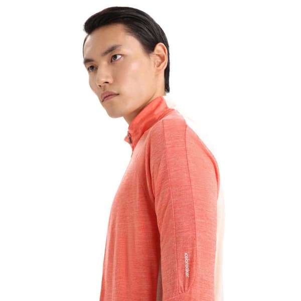 Icebreaker Zone Knit Zip Sweatshirt Orange L Mand