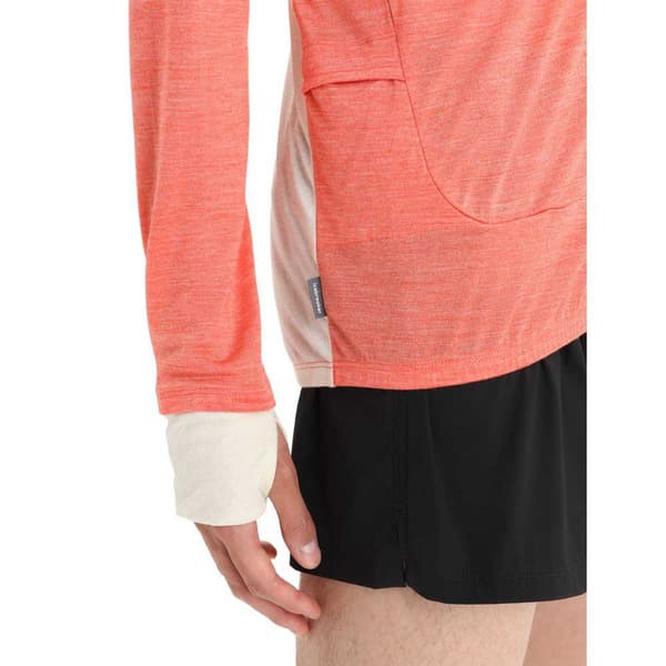 Icebreaker Zone Knit Zip Sweatshirt Orange L Mand