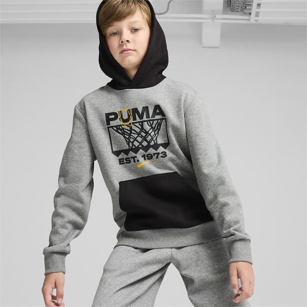Puma Basketball Winning Shot Huvtröja Grå 13-14 Years Pojke